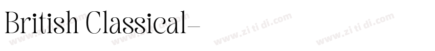 British Classical字体转换 British Classical字体转换